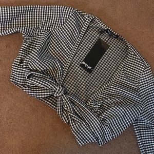 Nasty Gal tie crop top